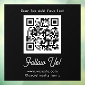 Beliebiger Text Geschäft QR-Code Fensteraufkleber (Blatt 3)