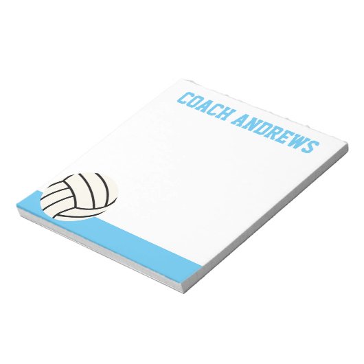 Beliebiges Farbvolleyball-Personalisiertes Notepad Notizblock (Rotiert)