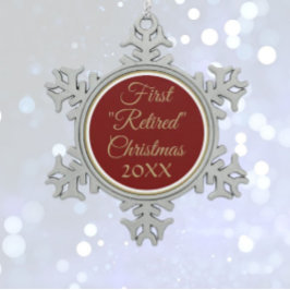 BELIEBT! Erstmalige Weihnachtsschmuck Schneeflocken Zinn-Ornament