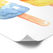 Beliebt helles individuelles Poster. Eiscreme Poster (Ecke)