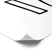 Beliebt sind Menschen - hebräisches Pirkei vermeid Poster (Ecke)