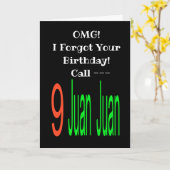 Beliebte 9 Juan Juan Juan Birthday Card Karte (Gelbe Blume)