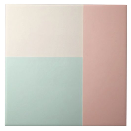 Beliebte Abstract Blush Pink Mint Kollektion Fliese (Vorderseite)