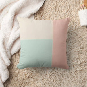 Beliebte Abstract Blush Pink Mint Kollektion Kissen