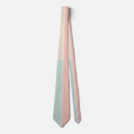 Beliebte Abstract Blush Pink Mint Kollektion Krawatte (Vorderseite)