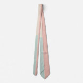 Beliebte Abstract Blush Pink Mint Kollektion Krawatte (Rückseite)