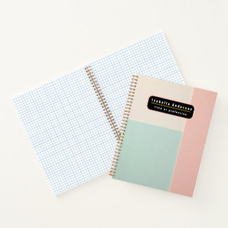 Beliebte Abstract Blush Pink Mint Kollektion Notizblock