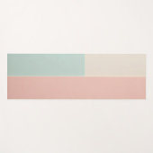 Beliebte Abstract Blush Pink Mint Kollektion Yogamatte (Vorderseite (Horizontal))