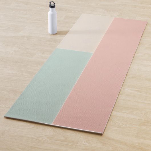Beliebte Abstract Blush Pink Mint Kollektion Yogamatte (Beispiel)