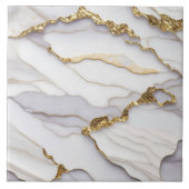 Beliebte Agate Marble White Gold Collection Fliese (Vorderseite)
