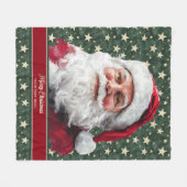 Beliebte Alte Mode Santa Blanket Geschenk Idee Fleecedecke (Vorderseite (Horizontal))