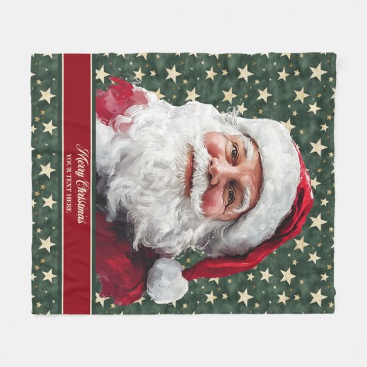 Beliebte Alte Mode Santa Blanket Geschenk Idee Fleecedecke (Vorderseite (Horizontal))