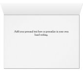 Beliebte Ausfahrt Snowy Bridge Sympathy Card (Innenansicht Horizontal (Unten))