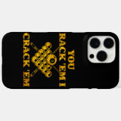 Beliebte Billard-Zitat in fett formatiertem Design Case-Mate iPhone Hülle (Rückseite (Horizontal))