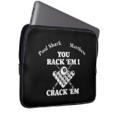 Beliebte Billard-Zitat in fett formatiertem Design Laptopschutzhülle (Vorne Rechts)