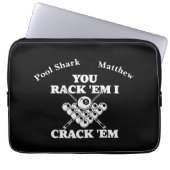 Beliebte Billard-Zitat in fett formatiertem Design Laptopschutzhülle (Vorderseite)