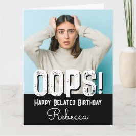 Beliebte Birthday Foto Individuelle Name Card Karte