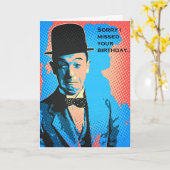 Beliebte Birthday Stan Laurel Card Karte (Gelbe Blume)