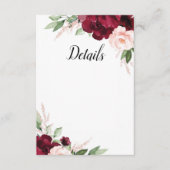 Beliebte Blumendetails-Karte Begleitkarte (Vorderseite)