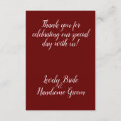 Beliebte Blumendetails-Karte Begleitkarte (Rückseite)