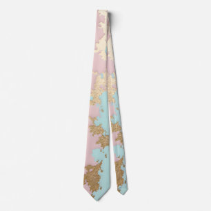 Beliebte Blush Pink Mint Gold Luxus-Kollektion Krawatte