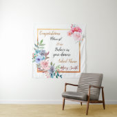 Beliebte Blütenanpassung Gold Tapestry Wandteppich (Beispiel)