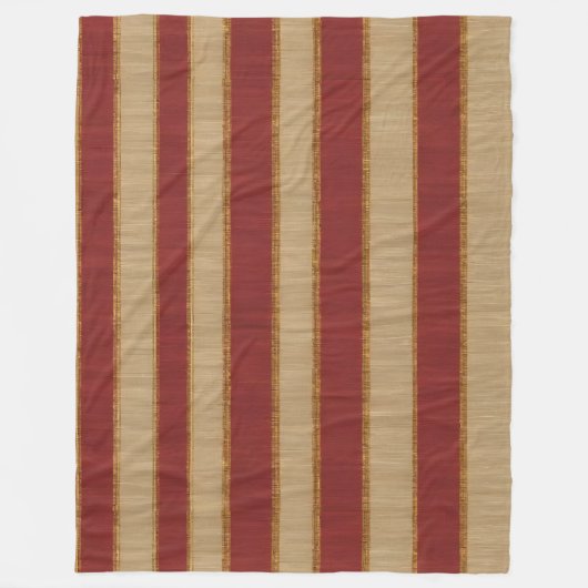 Beliebte Burgundy Gold Luxury Linen Collection Fleecedecke (Vorderseite)