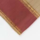 Beliebte Burgundy Gold Luxury Linen Collection Fleecedecke (Ecke)