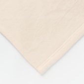 Beliebte delikate Sahne. Fleecedecke (Ecke)