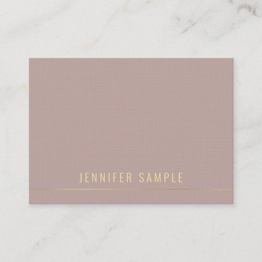 Beliebte Elegante Moderne Gold Text Name Template Visitenkarte (Vorderseite)