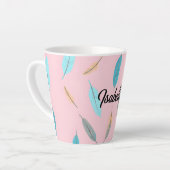 Beliebte Federn Luxus Boho Kollektion Milchtasse (Linke Ecke)