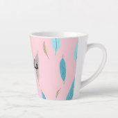 Beliebte Federn Luxus Boho Kollektion Milchtasse (Rechts)