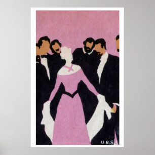 Beliebte Frau - Streichholzschachtel-Druck - Ästhe Poster