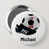 Beliebte Fußball-Designvorlage Button (Vorne & Hinten)