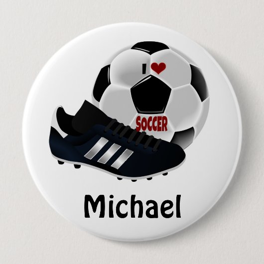 Beliebte Fußball-Designvorlage Button (Vorderseite)