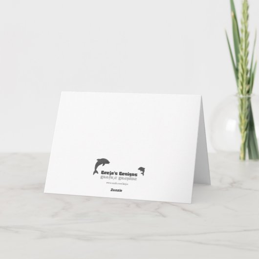 Beliebte Geburtskarte Dankeskarte (Rückseite)