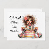 Beliebte Geburtspostkarte Postkarte (Vorne/Hinten)