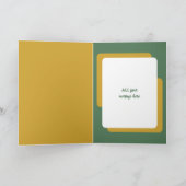 Beliebte Geburtstagswünsche hinzufügen Fotogrün Go Karte (Innenseite)