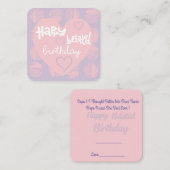 Beliebte Geburtswunschkarte Mitteilungskarte (Vorne/Hinten)