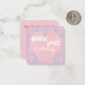 Beliebte Geburtswunschkarte Mitteilungskarte (Vorderseite/Rückseite Beispiel)