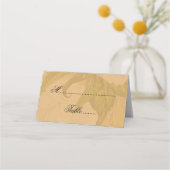 Beliebte Goldpione und Goldfesseln Boho Wedding Platzkarte (Rückseite)