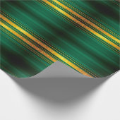 Beliebte Green Gold Luxury Linen Texture Collectio Geschenkpapier (Ecke)