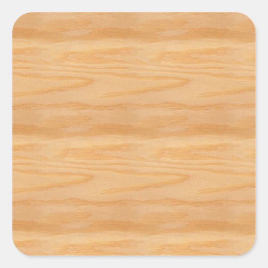 Beliebte Holzlehre Elegantes Design Classic Quadratischer Aufkleber (Vorderseite)