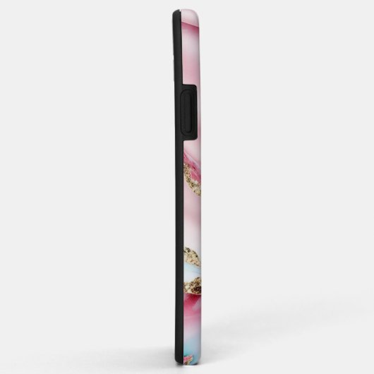 Beliebte Kollektion aus hellblaurosa Marmor Case-Mate iPhone Hülle (Hinten/Rechts)