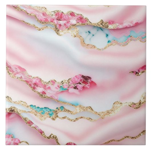 Beliebte Kollektion aus hellblaurosa Marmor Fliese (Vorderseite)