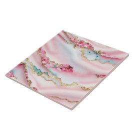 Beliebte Kollektion aus hellblaurosa Marmor Fliese