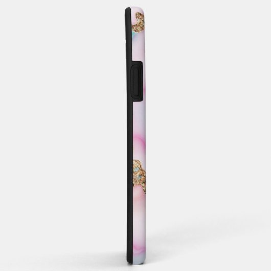 Beliebte Kollektion hellblaue rosa Agate Case-Mate iPhone Hülle (Hinten/Rechts)