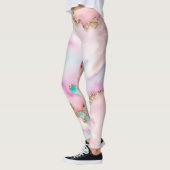 Beliebte Kollektion hellblaue rosa Agate Leggings (Links)
