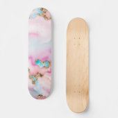 Beliebte Kollektion hellblaue rosa Agate Skateboard (Vorderseite)