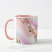 Beliebte Kollektion hellblaue rosa Agate Tasse (Links)